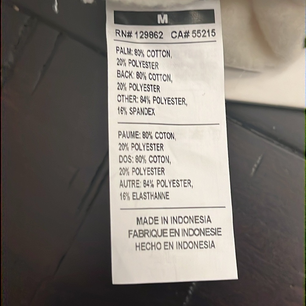 Nike Club Fleece Gloves new cream black Touchscreen Women’s Size Medium - Picture 10 of 11